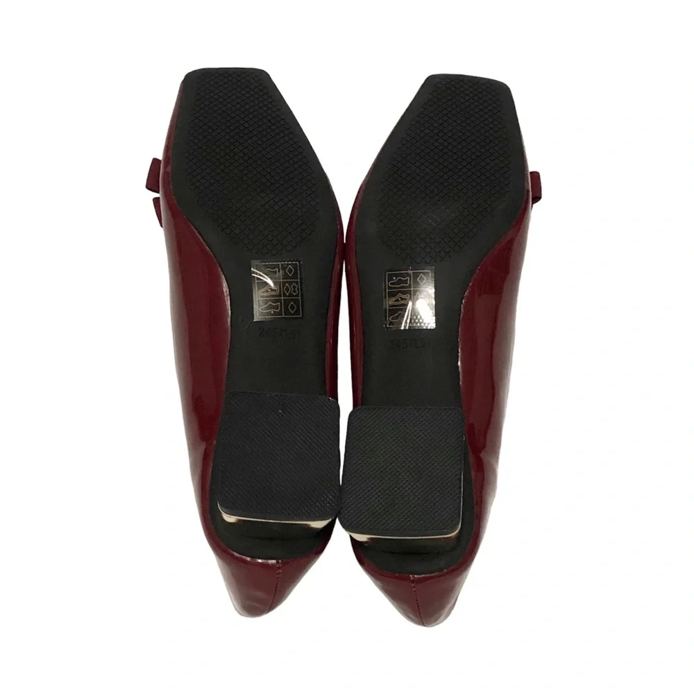 NIB C. Paravano Patent Leather Block Heel Pumps - Picture 9 of 15